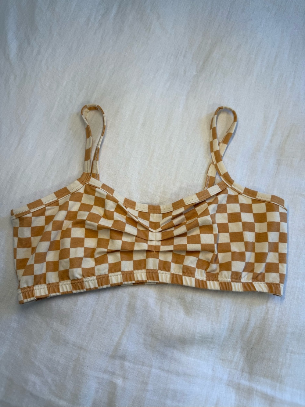 ARQ Zelda Bandeau Bra - Carres Checkered Print